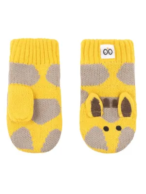 Zoocchini -  Baby and Kids Knit Mittens - Jamie the Giraffe - 6-24Months