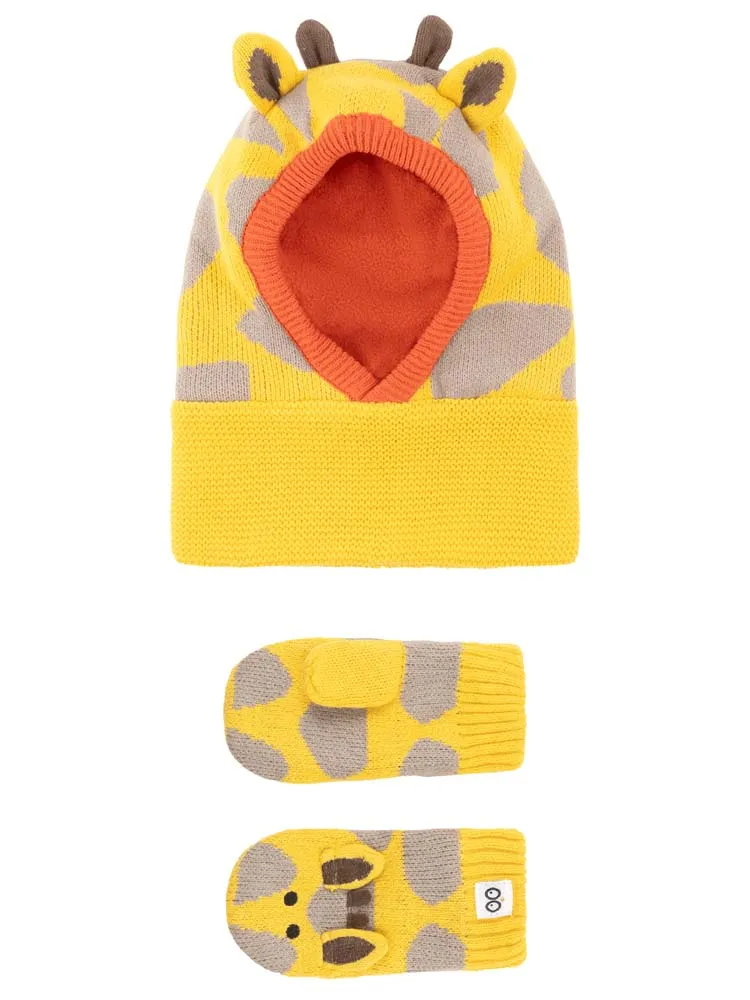 Zoocchini -  Baby and Kids Knit Mittens - Jamie the Giraffe - 6-24Months